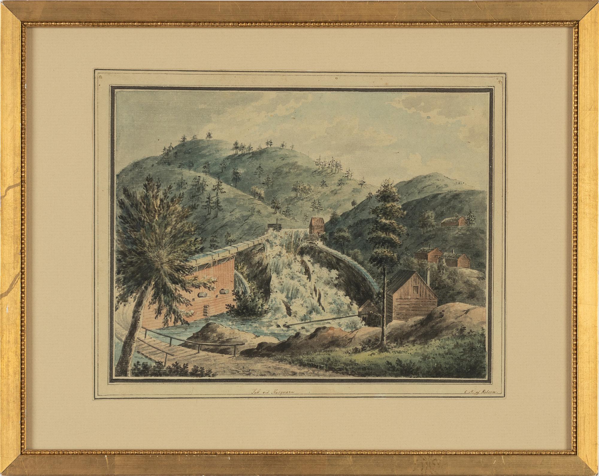 Carl Magnus af Robson, watercolour, signed.
