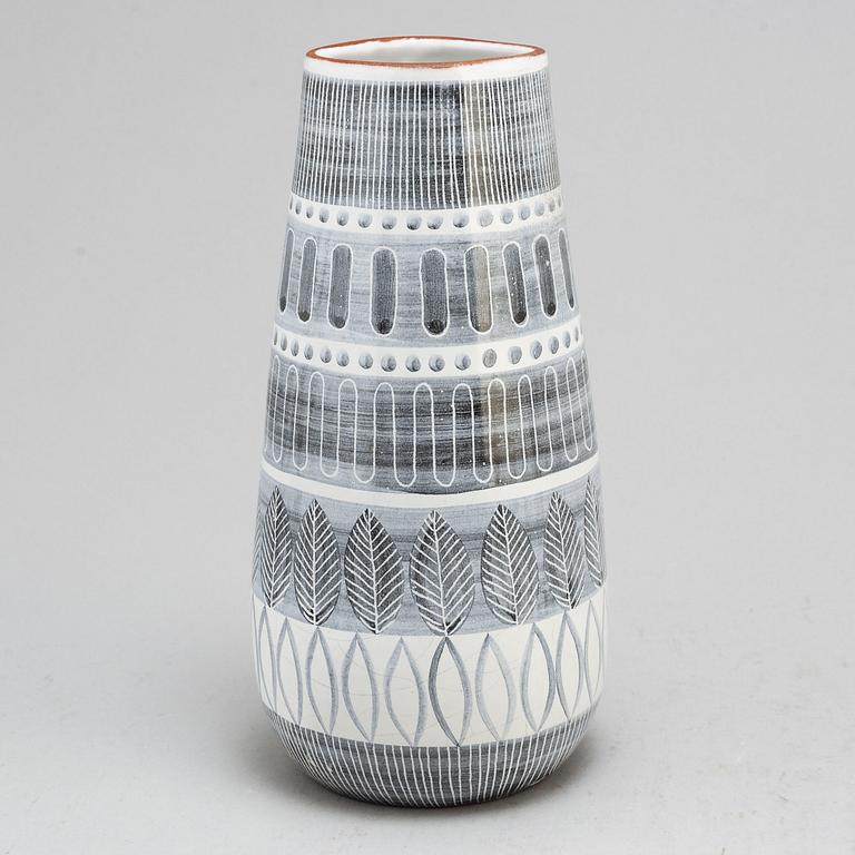 INGRID ATTERBERG, an earthenware 'Grafrika' vase, Upsala-Ekeby, 1950's.