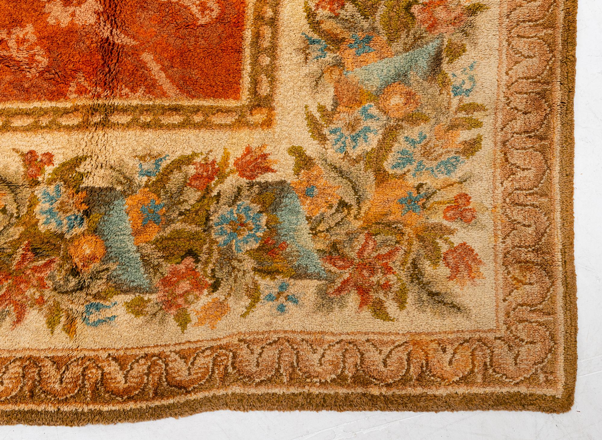 Carpet, antique European Savonnerie, approx. 634 x 433 cm.