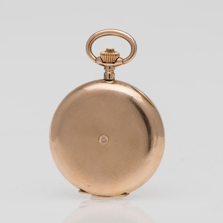 TASKUKELLO, Qte Boutte, 14K kultaa, välipohja kultaa. 1800-luvun puoliväli.