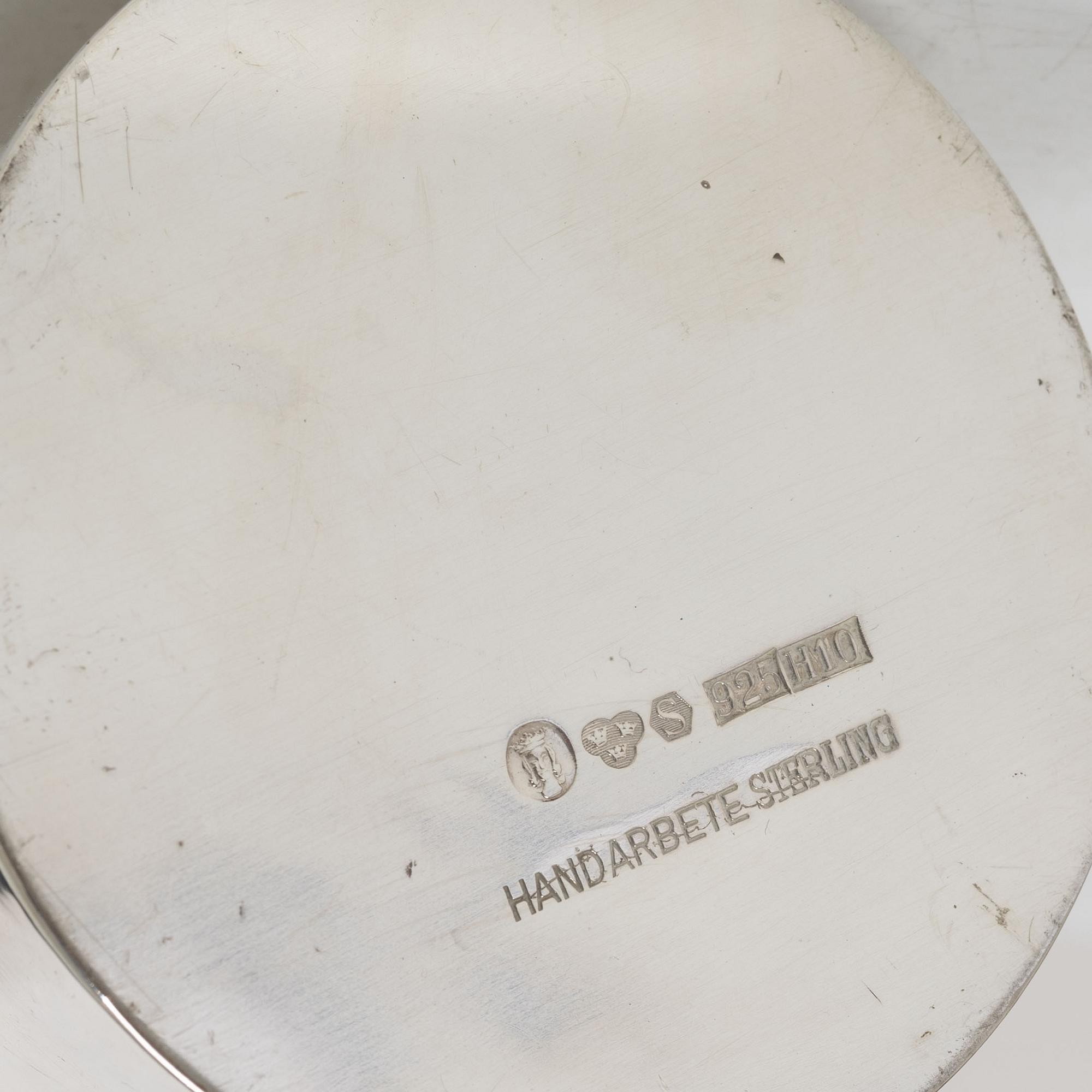 Jug, sterling silver, Stockholm, 1982.
