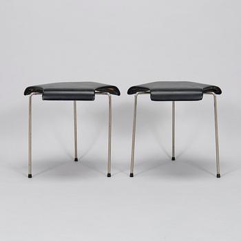 Rolf Erik Nyman, four 1950s model 47 stools for Sope Kaluste Oy.