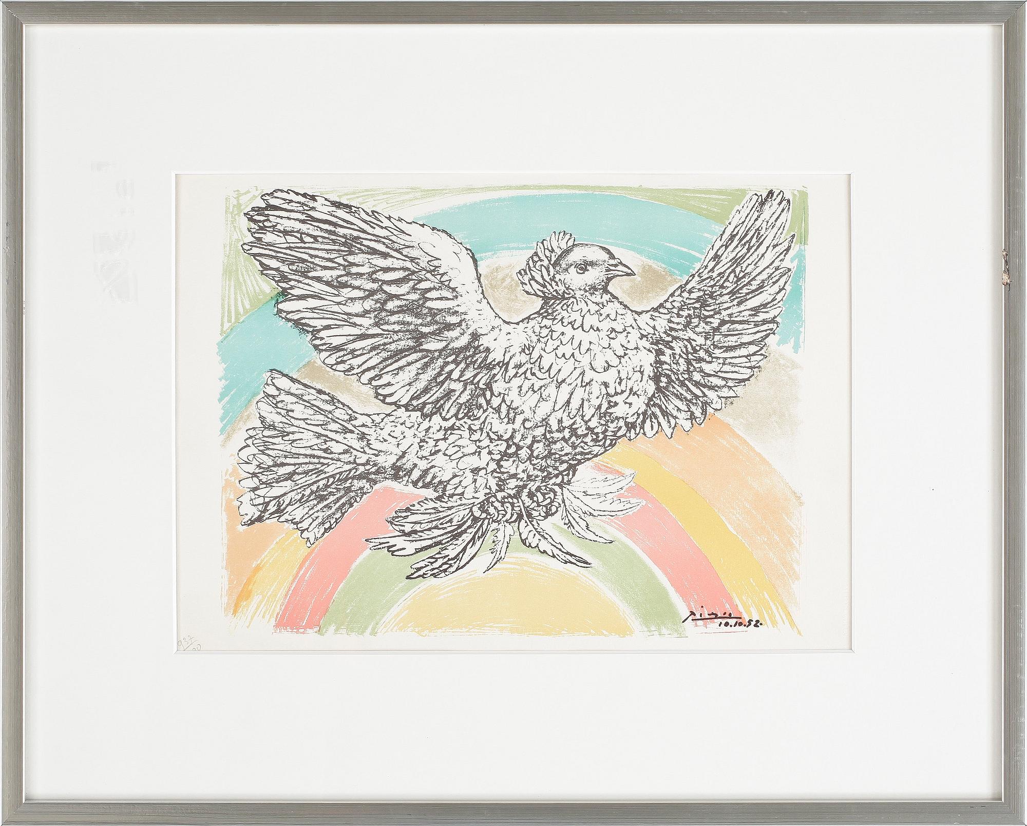 PABLO PICASSO, efter, färglitografier, 4 st, numrerade 937/1000.