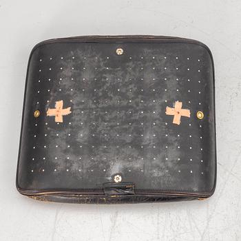 Charles & Ray Eames, armchair and footstool, "Lounge chair" for Herman Miller 1960s.