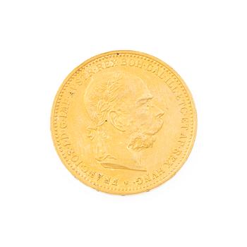 Gold coin, Austria-Hungary, 20 Corona, 1895.