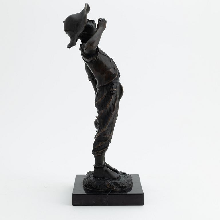 Paul Dubois, a bronze sculpture, signed.