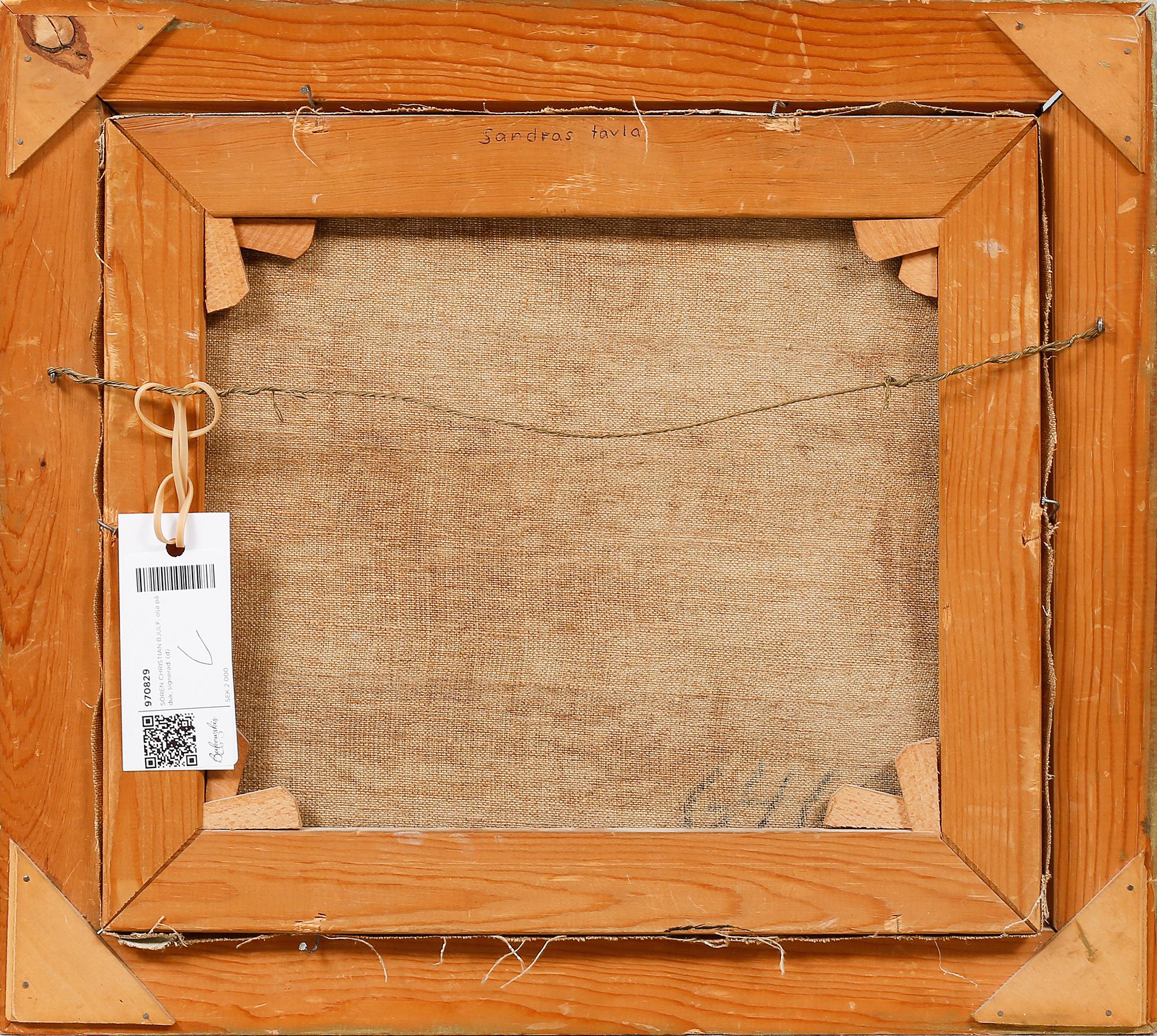 SÖREN CHRISTIAN BJULF, olja på duk, signerad.