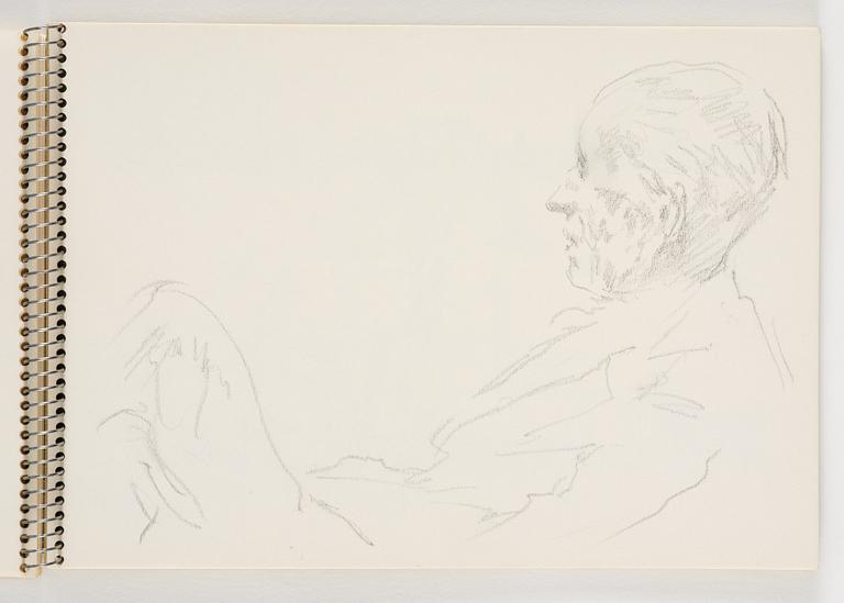 Lotte Laserstein, Skissblock med 19 teckningar varav 1 signerad.