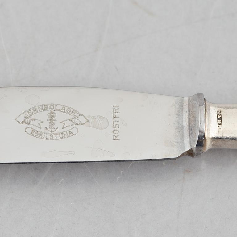 Cutlery service, 81 pieces, silver, model "Snäck" MGAB, Uppsala, second half of the 20th century.