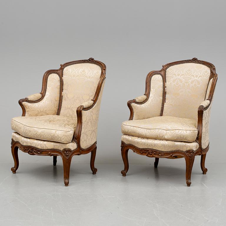 BERGERER, ett par, Louis XV-stil, 1900-tal.