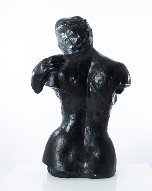 Gudmar Olovson, skulptur. Signerad. Numrerad. Gjutarstämpel. Brons, höjd 108 cm, längd 67 cm.