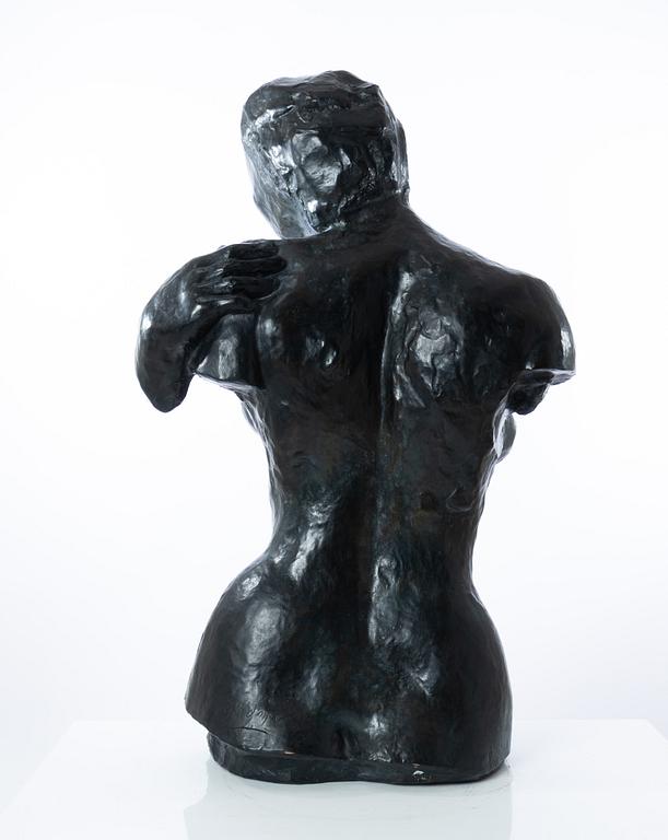 Gudmar Olovson, sculpture. Signed. Numbered. Foundry mark. Bronze, height 108 cm, length 67 cm.