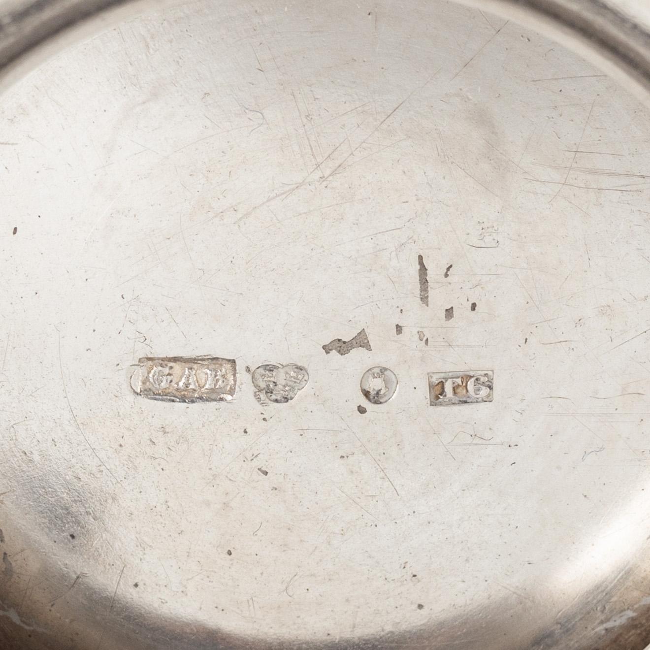 A Swedish Silver Coffee Pot, Creamer and Sugar Bowl, marks of GAB, Stockholm 1875-1897, and GT Folcker 1875.
