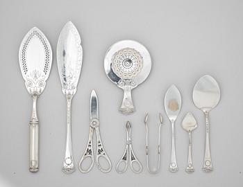 A Swedish 20th century silver 255 piece table-cutlery, mark of WA Bolin, Stockholm 1937. Model Empire I.