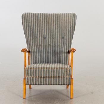 FÅTÖLJ, märkt Record Bollnäs, 1940/50-tal.