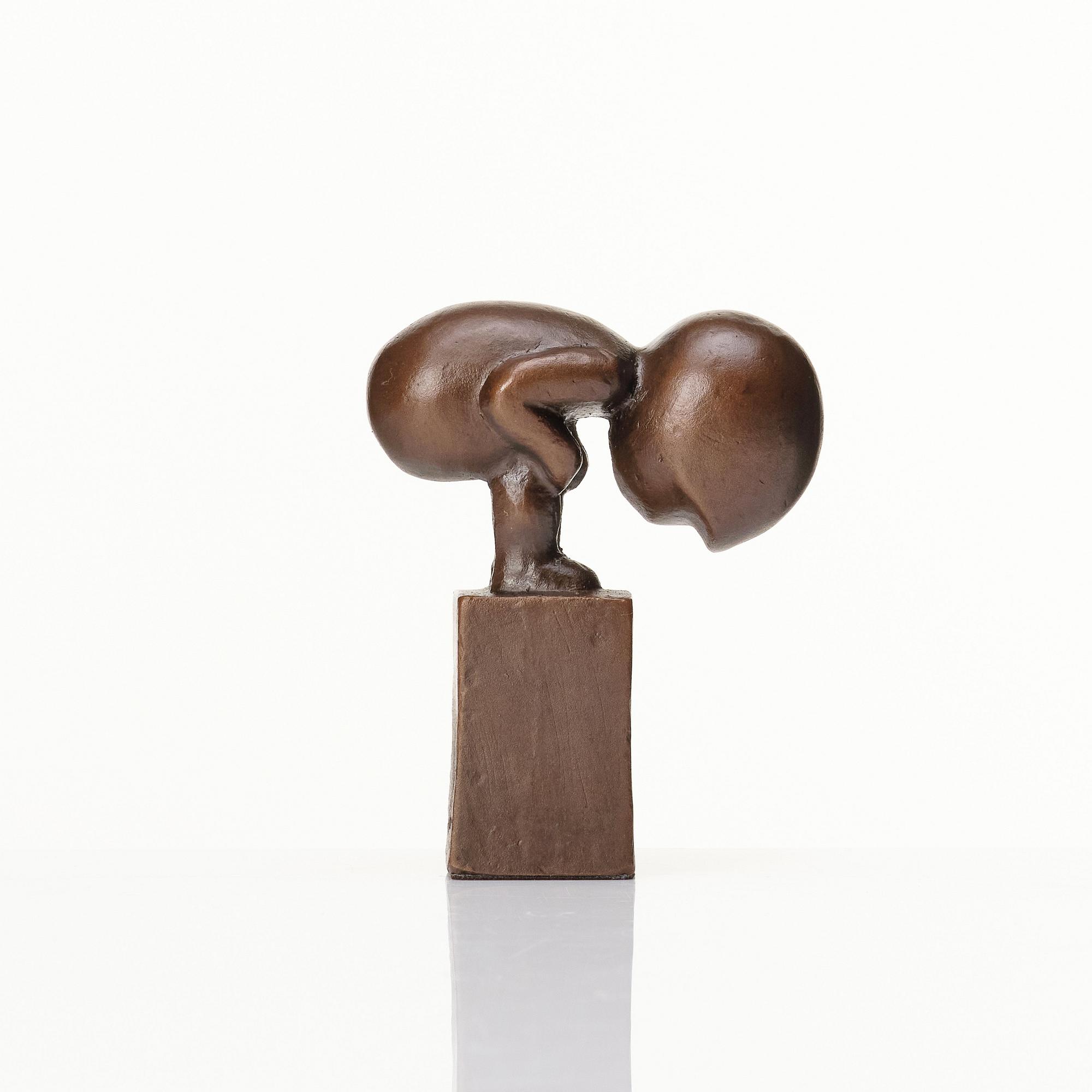 Lisa Larson, skulptur "Myran", patinerad brons, nr 048.