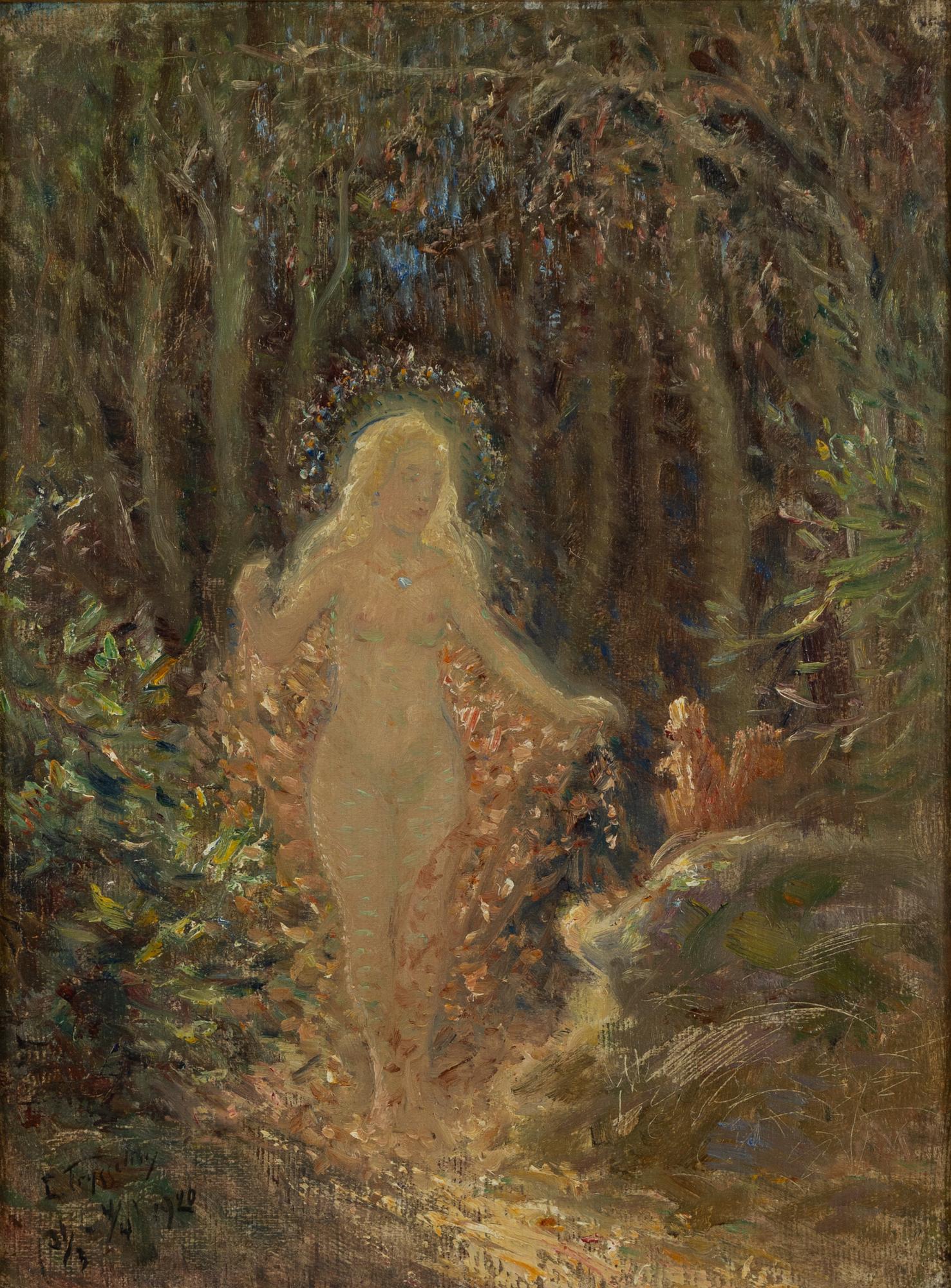 Erik Tryggelin, Translation: "Girl with a squirrel".