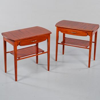 SÄNGBORD, ett par, A/B Säffle Möbelfabrik, omkring 1900-talets mitt.