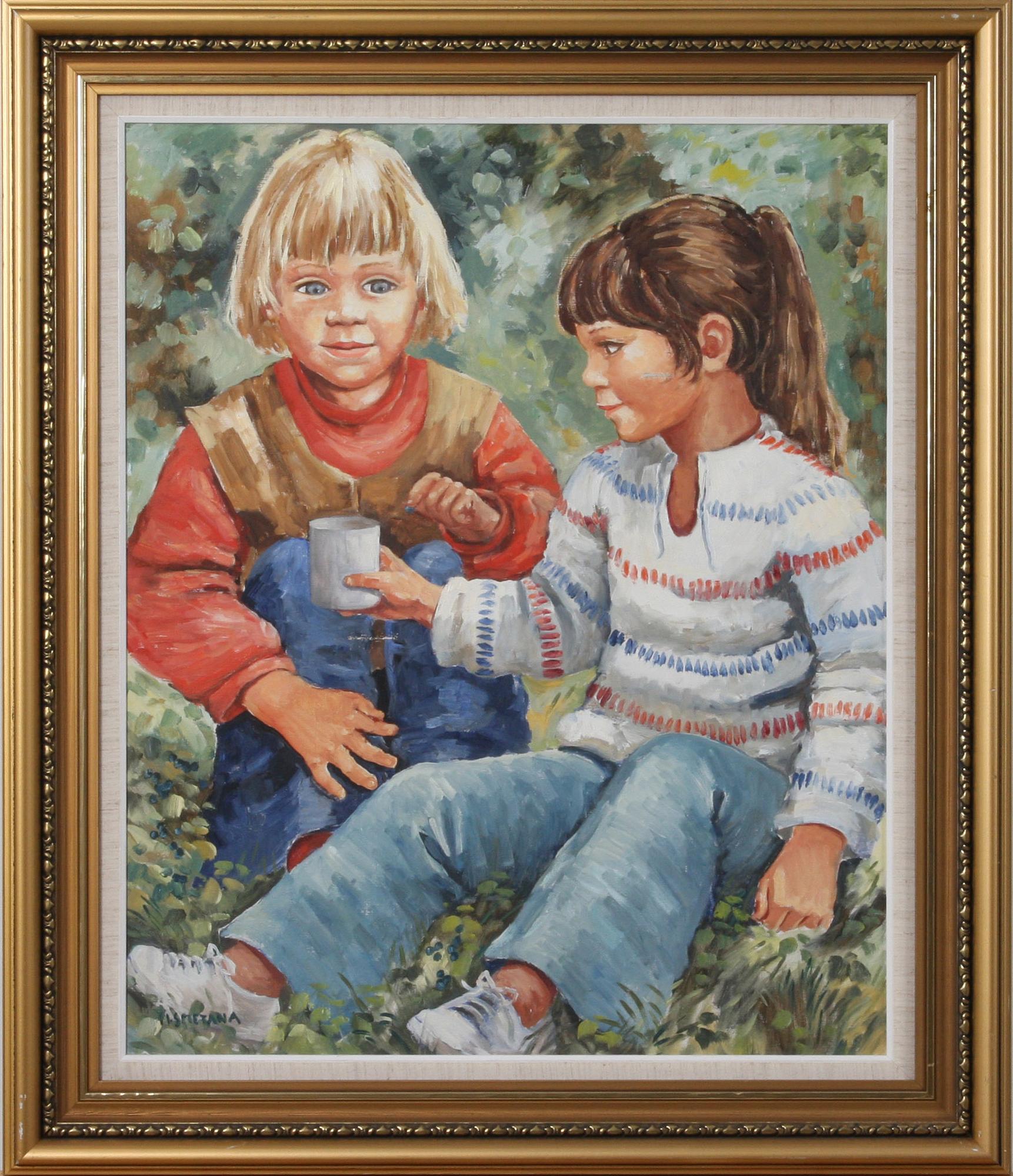 SMETANA, MONICA, olja på duk, sign.