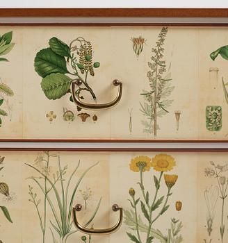 Josef Frank, a "Flora" chest of drawers, Firma Svenskt Tenn, Sweden, probably 1970s.