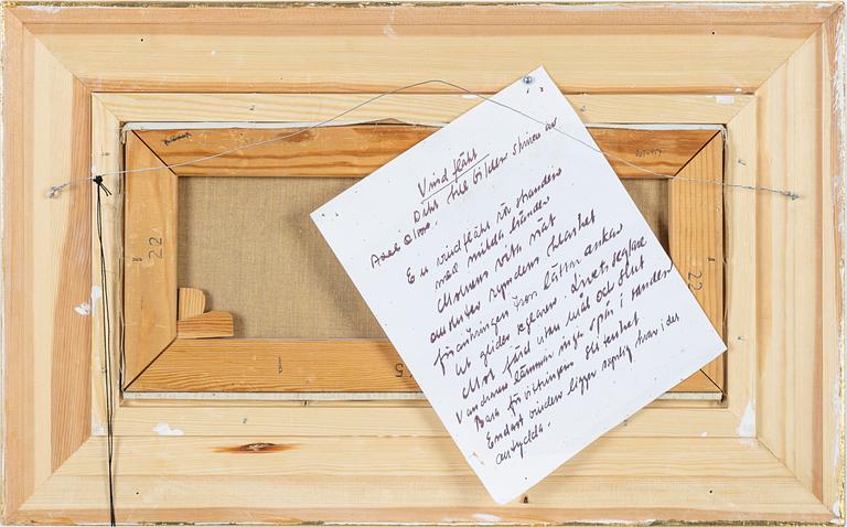 Axel Olson, oil on canvas, signed.