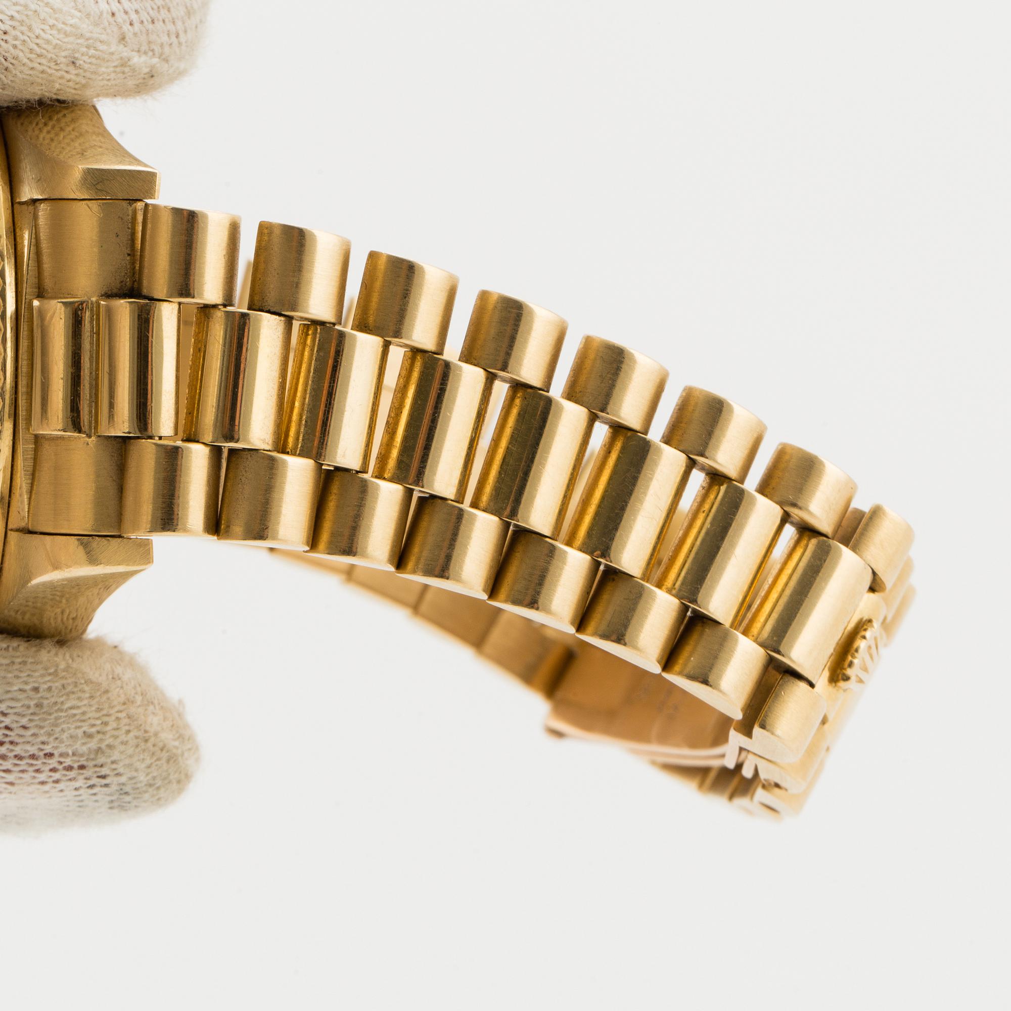 ROLEX, Oyster Perpetual, Day-Date (Swiss Made), Chronometer, wristwatch, 36 mm.