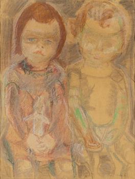 SIRI DERKERT, pastel, signed.