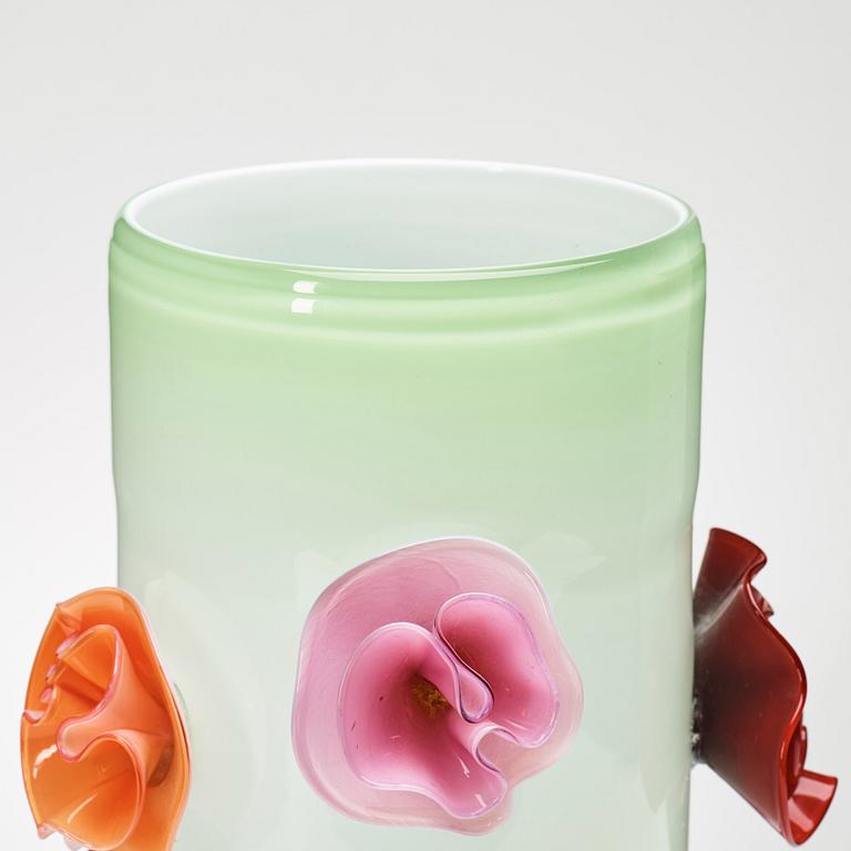 Ulla Forsell, a "Flowers forever", nr 1, glass vase, Stockholm 2008.