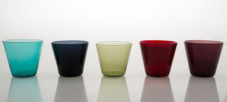 KAJ FRANCK, A set of ten 'Kimara' glasses with a model 1609 Glass Jug by Nuutajärvi.