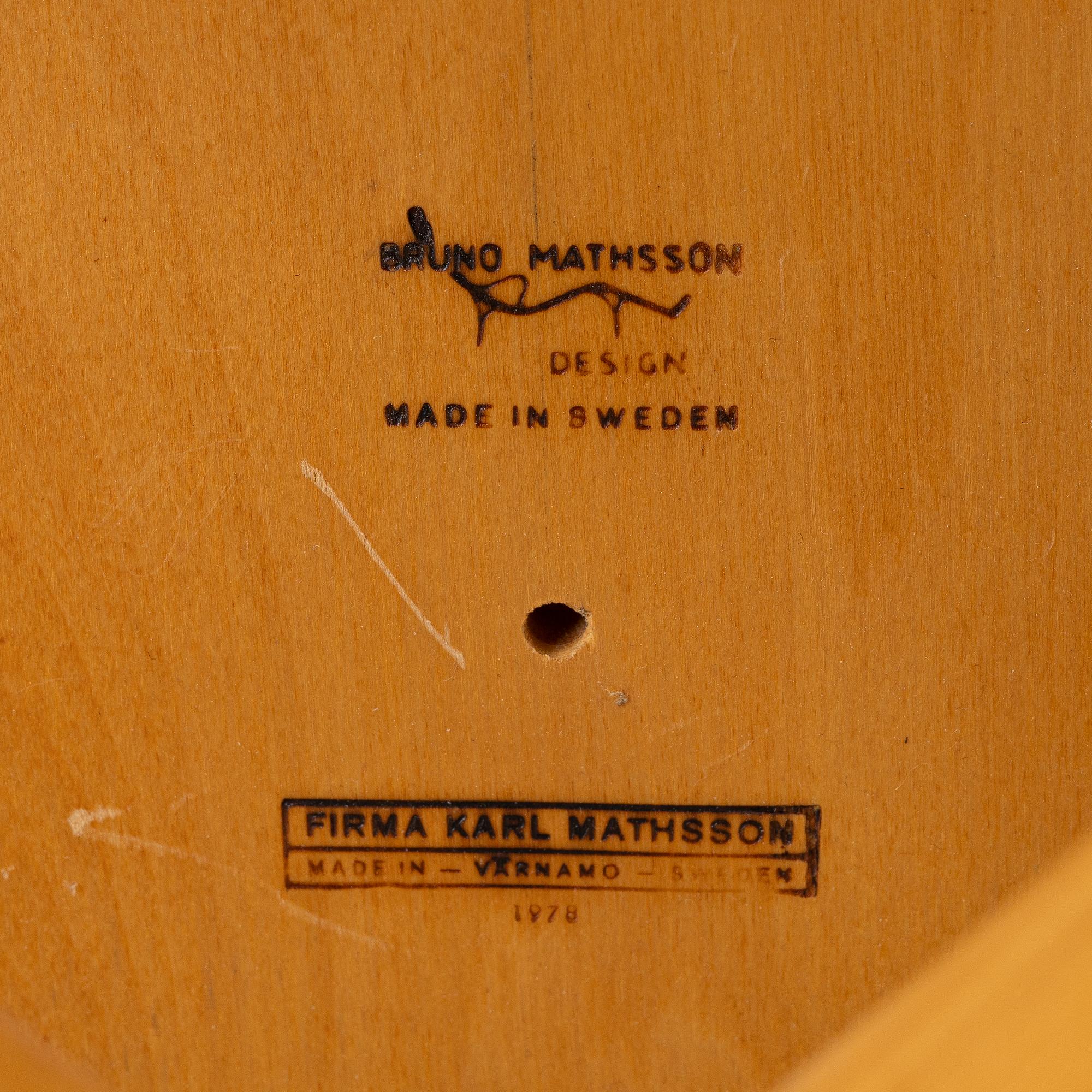 Bruno Mathsson, soffbord, Firma Karl Mathsson, Värnamo, 1978.