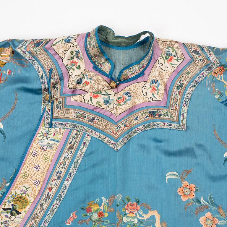 A Chinese embroidered robe, early 20th Century.