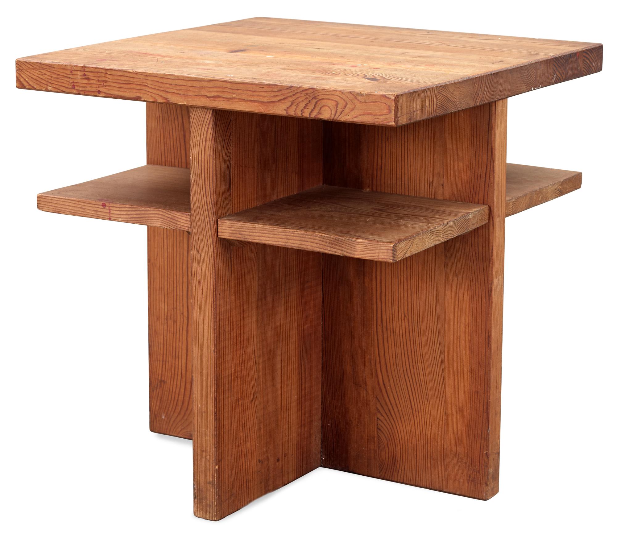 An Axel Einar "Lovö" pine sofa table by Nordiska Kompaniet 1930's.