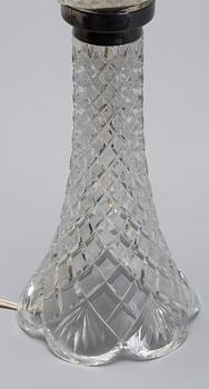 BORDSLAMPA, glas, Kosta, 1900-talets första hälft.