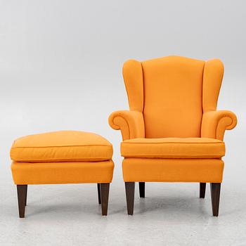 Armchair with footstool, Jio Möbler.