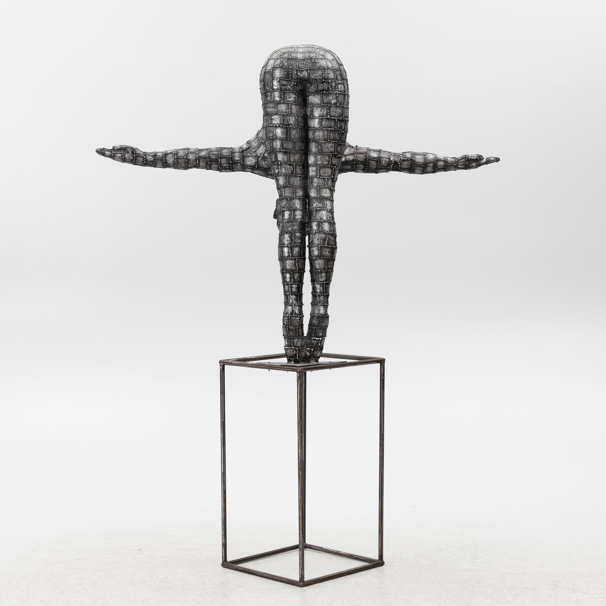 Dekorativ skulptur, patinerad aluminium, Art People Gallery Paris, 2000-tal.