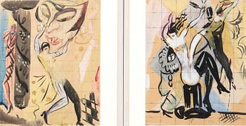 Jules Schyl, possibly, untitled, 2 pcs.