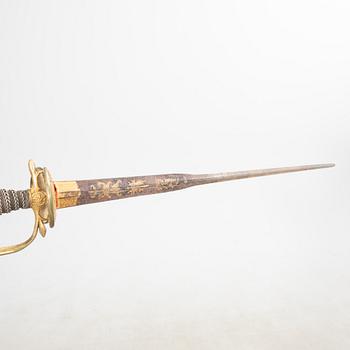 Värja för officer vid infanteriet, Sverige, gustaviansk.