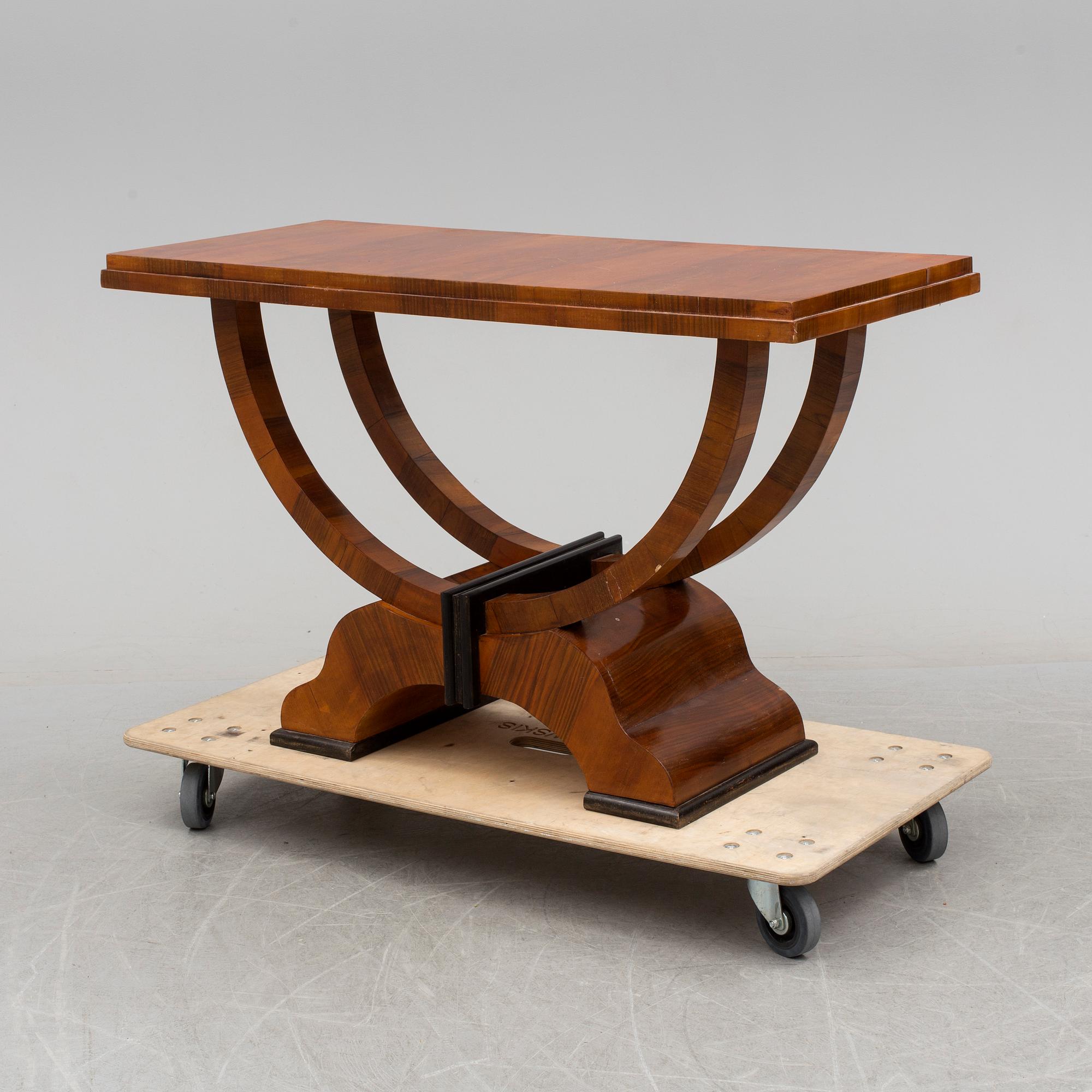 A 20th century art deco style table.