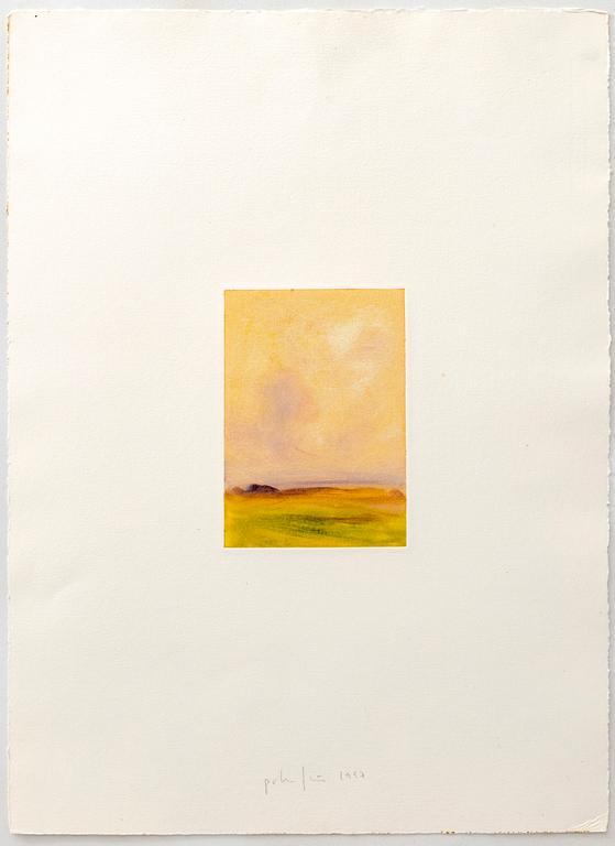 Peter Frie,  etching monotypi signd and dated 1997.