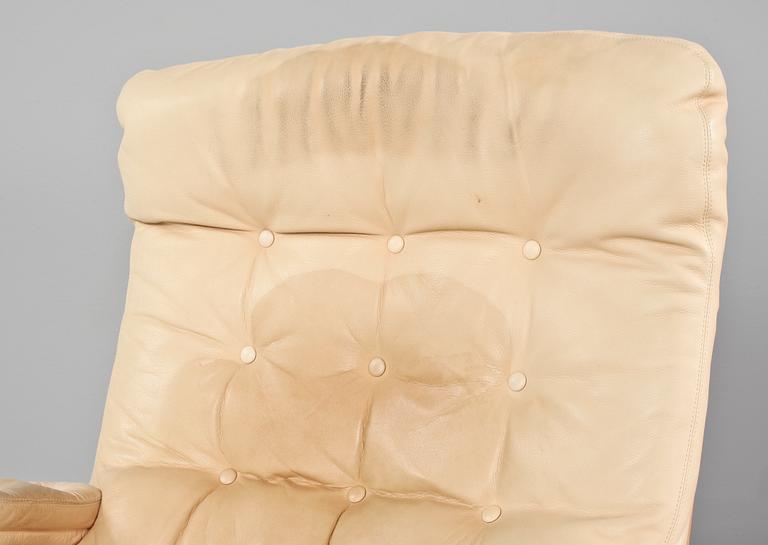 BORD samt FÅTÖLJER MED FOTPALL, ett par, "Ingrid", Bruno Mathsson,