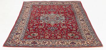 A rug, semi-antique, Nain Tuteshk, signed Sadegh Naini, ca 214 x 148 cm.