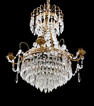 LJUSKRONA, gustaviansk stil, 1900-talets andra hälft. Höjd 57 cm.