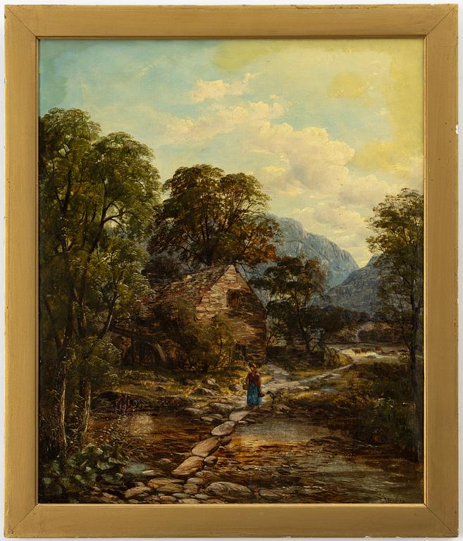 John Joseph Hughes, Landscape with a Stream.