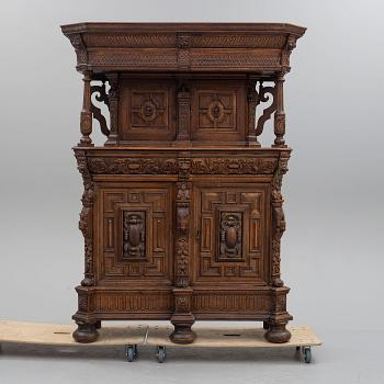 A 19th century oak cabinet.