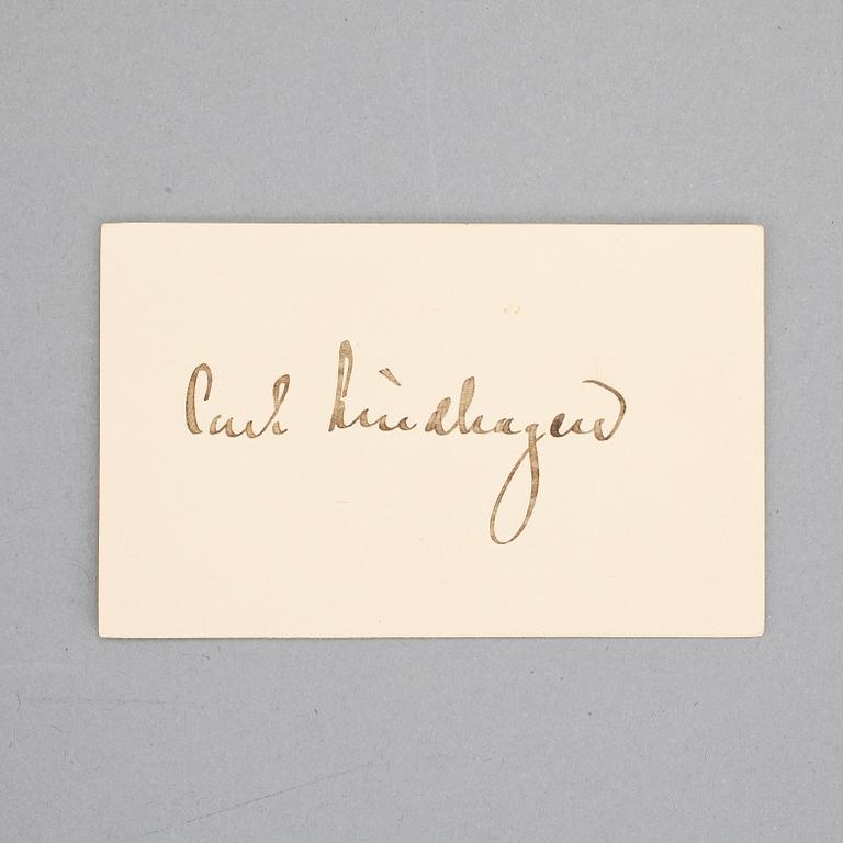 AUTOGRAFER AV POLITIKER, 30 st, bla Kurt von Schuschnigg, Bruno Kreisky och Gunnar Sträng, egenhändiga.