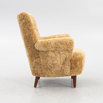 Carl Malmsten, armchair, "Hemmakväll". Second half of the 20th century.