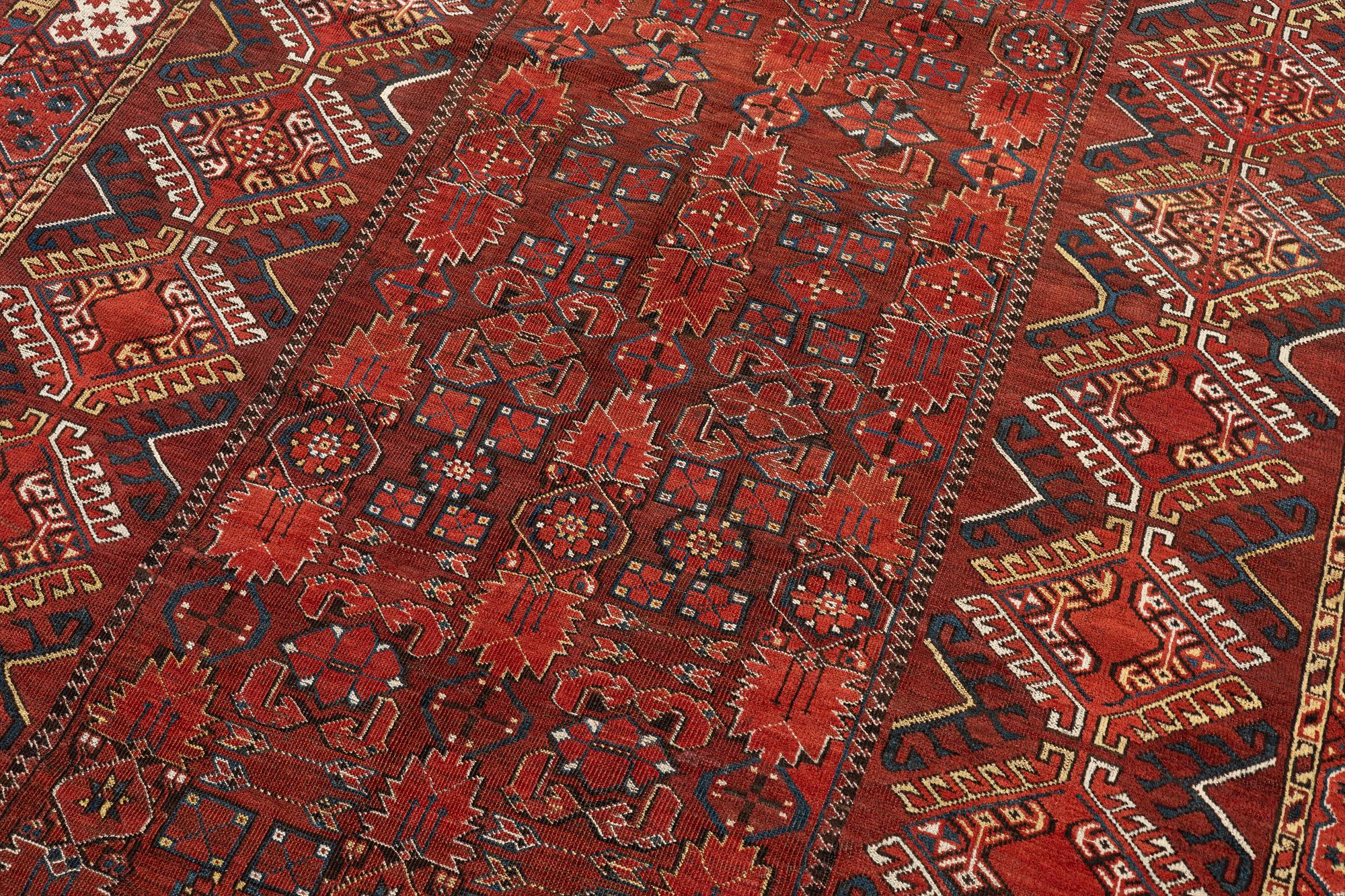 Matta, antik Beshir, Västra Turkmenistan, ca 597 x 240 cm.