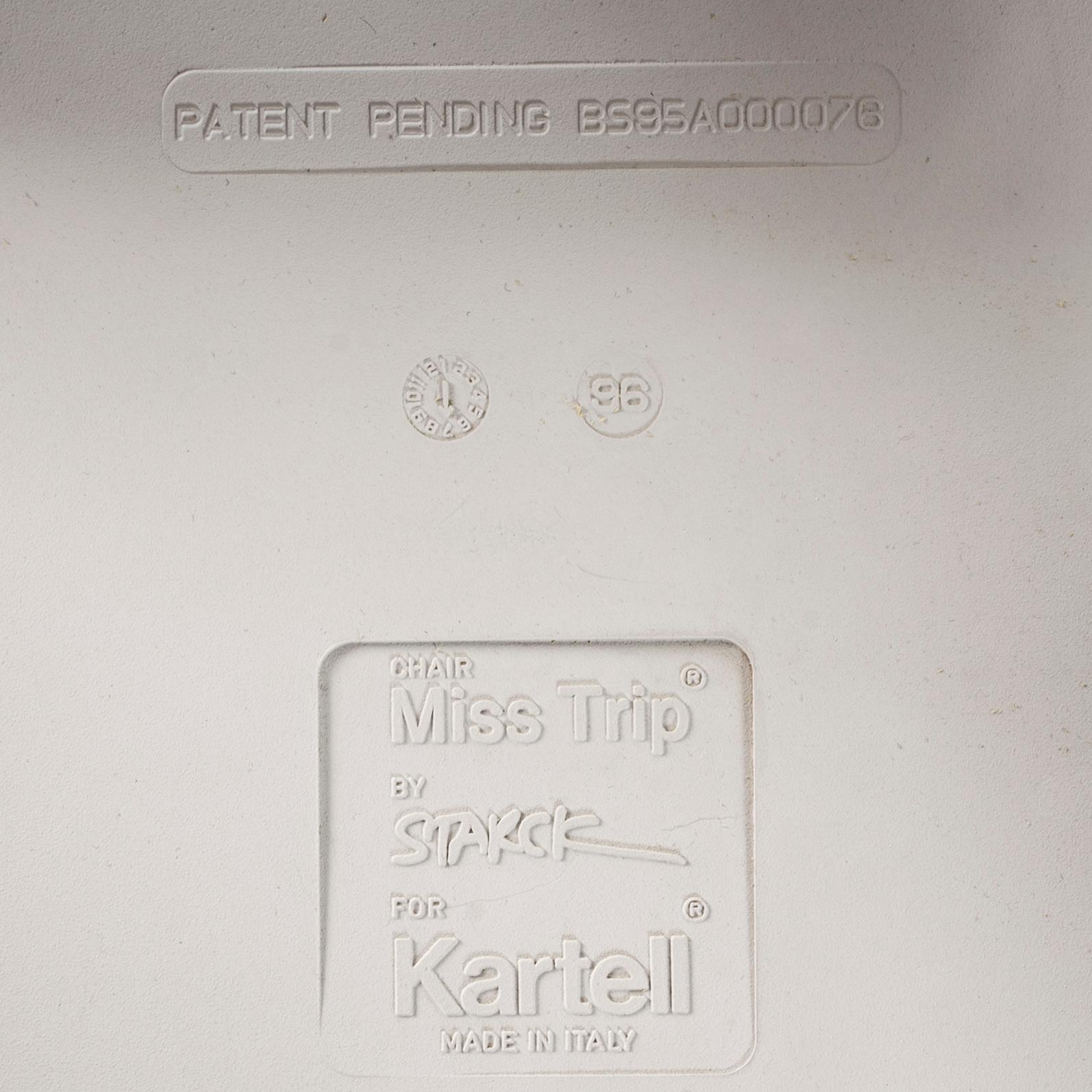 PHILIPPE STARCK, chairs , 6+1 , "Miss Trip", Kartell, Ca 2000.