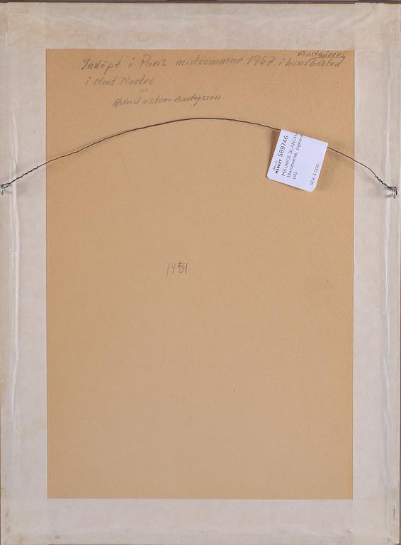MAURICE BLANCHARD, blandteknik, signerad 1967.