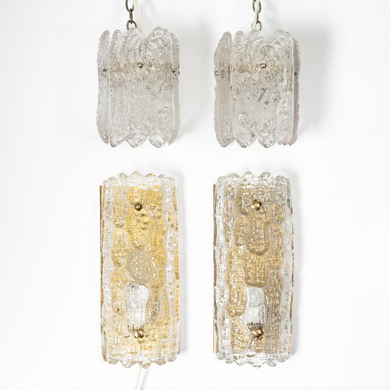 Carl Fagerlund, Wall lamps a pair, window lamps a pair, second half of the 20th century.